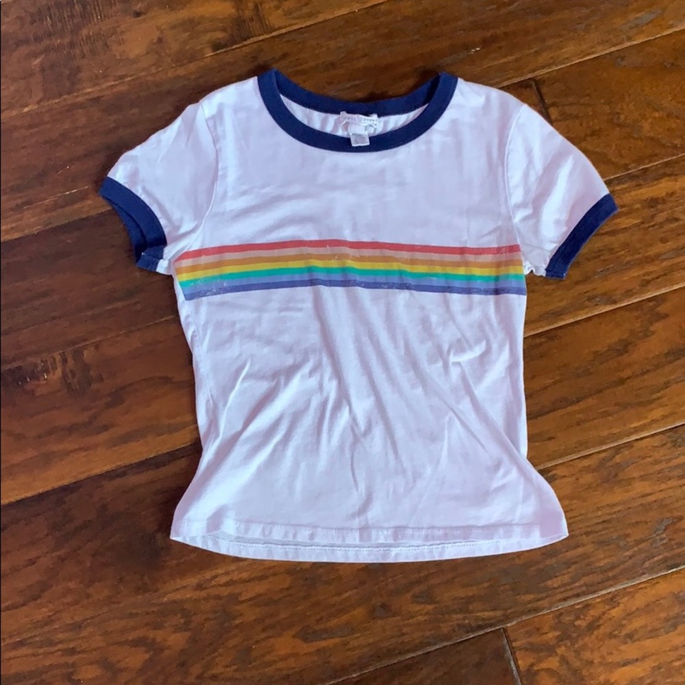 Full Tilt: Rainbow Stripe T-Shirt